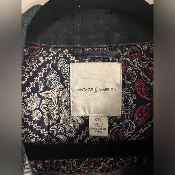 Vintage America Blue Denim Jacket - Picture 3 of 3